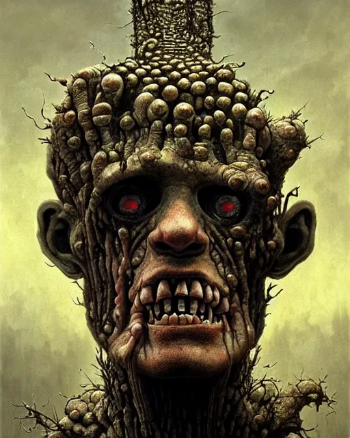 Prompt: frankenstein grotesque, trypophobia, ultra detailed, ultra realistic, adventure time, studio lighting, by beksinski, alejandro jodorowsky, giger, greg rutkowski, carne griffith trending on artstation, deviantart, photorealism