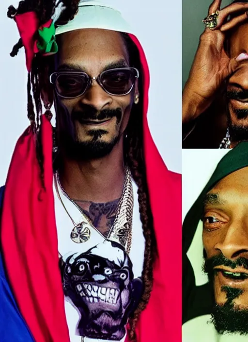 Image similar to snoop dogg as a prophet mohammed, perfect faces, instagram photo shoot