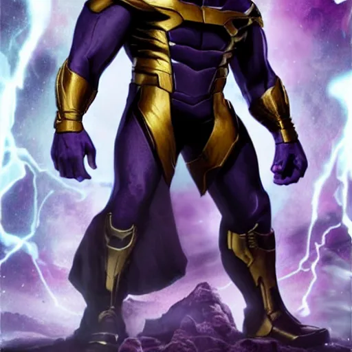 Image similar to thanos, purple skin, josh brolin, clerical clothes, full body shot, realistic, highly detailed