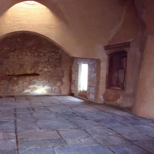 Image similar to sans inside of his castle, interior view