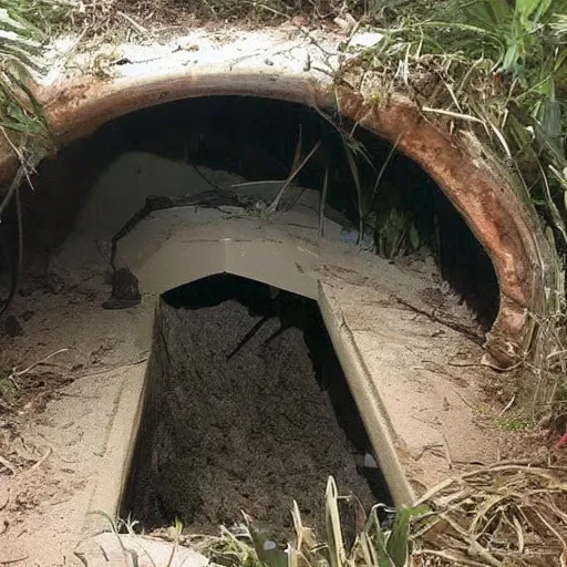 Image similar to Florida man discovers hidden tunnel under his house. Inside is the world's largest gator