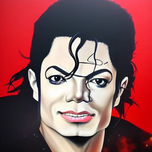 Prompt: ultra realistic portrait painting of michael jackson, art by masashi kishimoto, 4 k, naruto artstyle, cel shaded, highly detailed, epic lighting