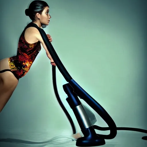 Image similar to If the concept of vacuum was a woman, digital art, fantastic composition, astonishing detail, beautiful lighting, award winning