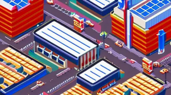 Prompt: tokyo city in sim city style, isometric perspective, highly detailed, pixelart, retro