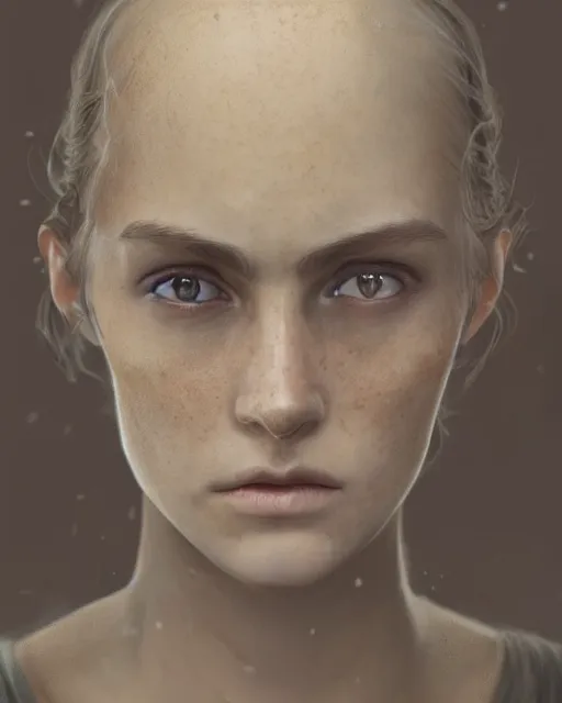 Prompt: centered detailed portrait which looks like from Harry Potter, realistic character concept, identical eyes, gazing eyes, beautiful eyes medium shot, elegant pose, fantasy, illustration, slender symmetrical face and body, artstation, cinematic lighting, hyperdetailed, cgsociety, 8k, high resolution, Tom Richmond, single face, insanely detailed and intricate, beautiful, elegant, golden ratio, dark fractal background, vfx, postprocessing, alluring:2, blur, gray:-1