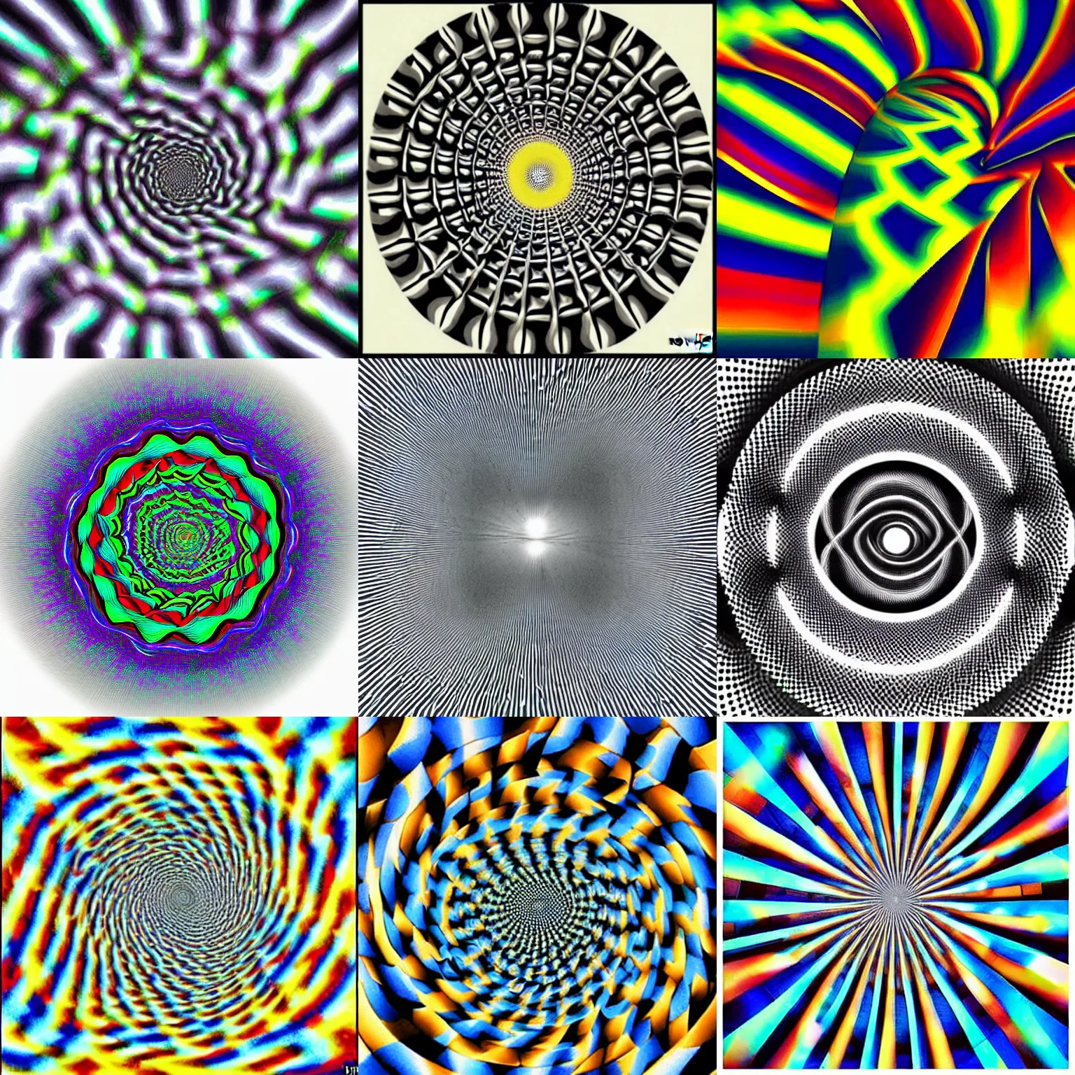 Prompt: optical illusion, extreme trippy