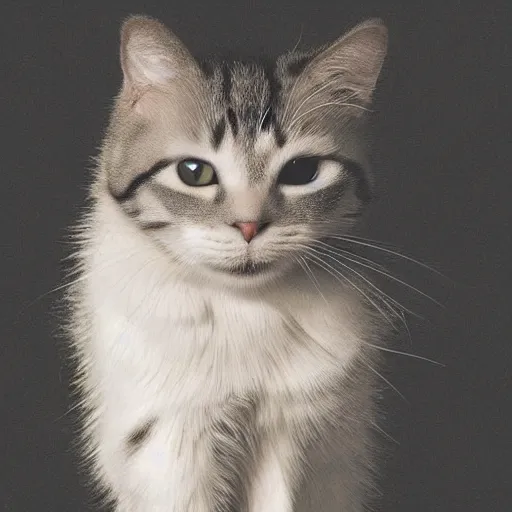 Image similar to portrait photograph of emma watson as a cat