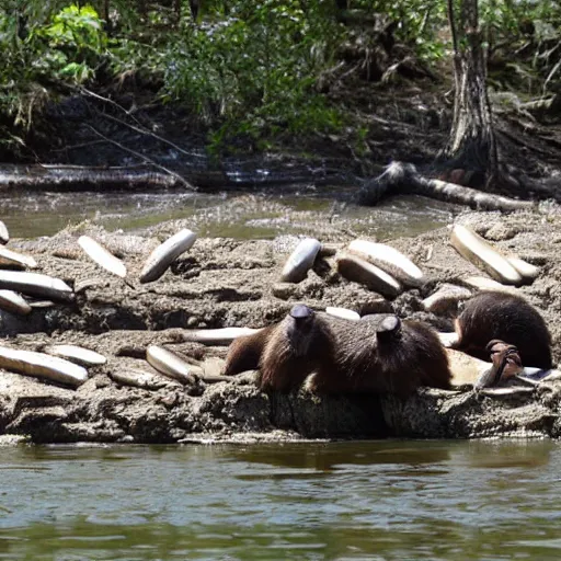 Image similar to ivory dam, the ruling seat of the beaver race, our benevolent overlords