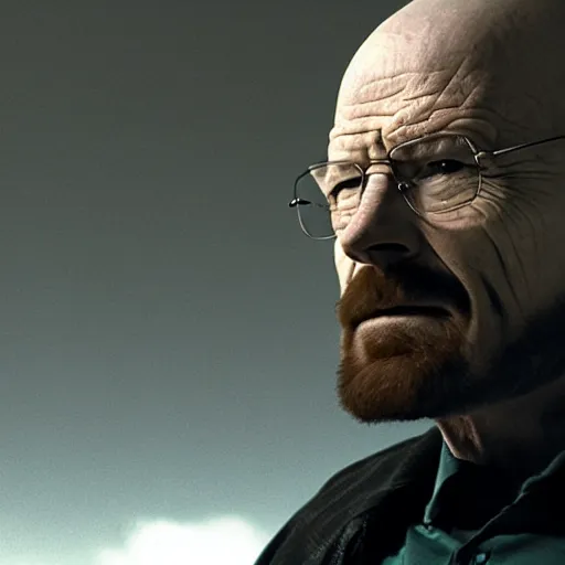 Prompt: still of a walter white from breaking bad as an npc in elden ring, close up