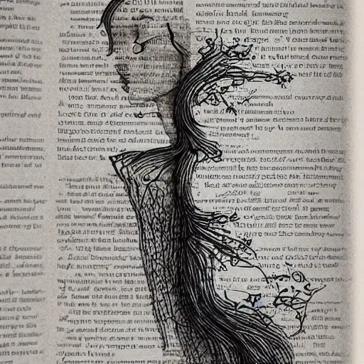 Image similar to “ very photorealistic photo of vines growing out of a woman ’ s book as she sleeps, award - winning details ”