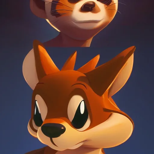 Image similar to face icon stylized minimalist chip'n dale : rescue rangers, loftis, cory behance hd by jesper ejsing, by rhads, makoto shinkai and lois van baarle, ilya kuvshinov, rossdraws global illumination