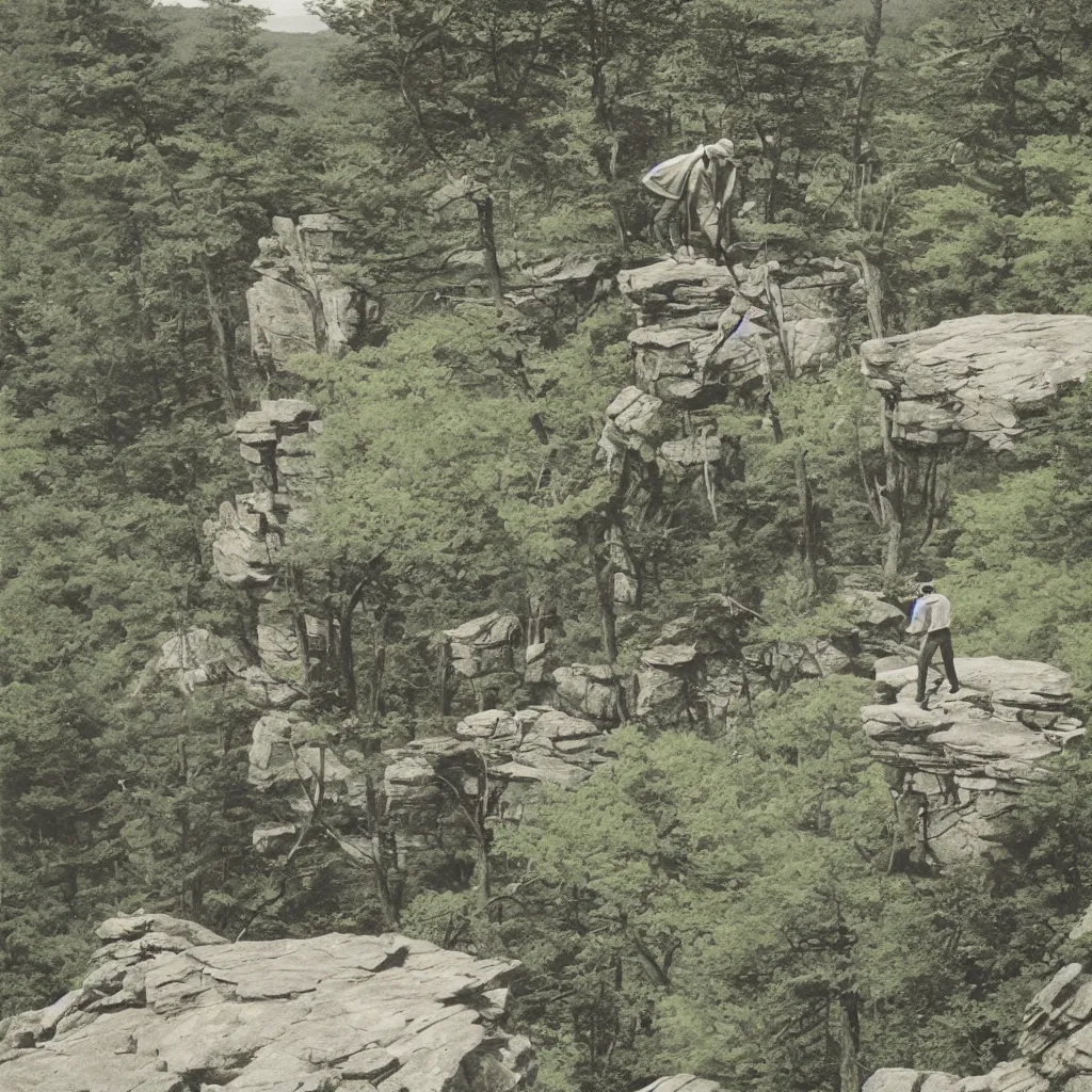Image similar to the strider at mohonk ridge, album cover, no text, no watermarks, graphics