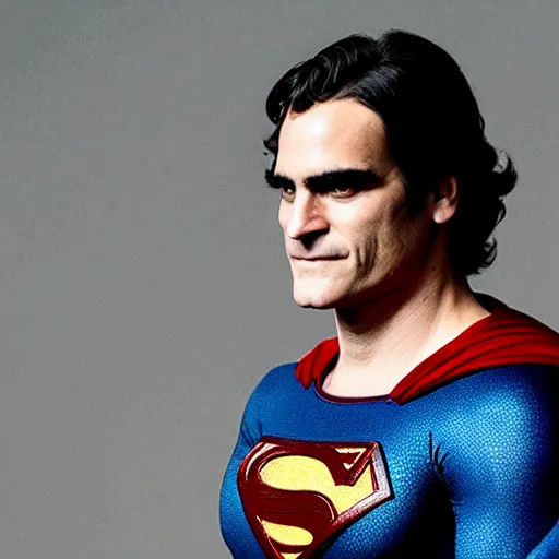 Prompt: Joaquin Phoenix as Superman