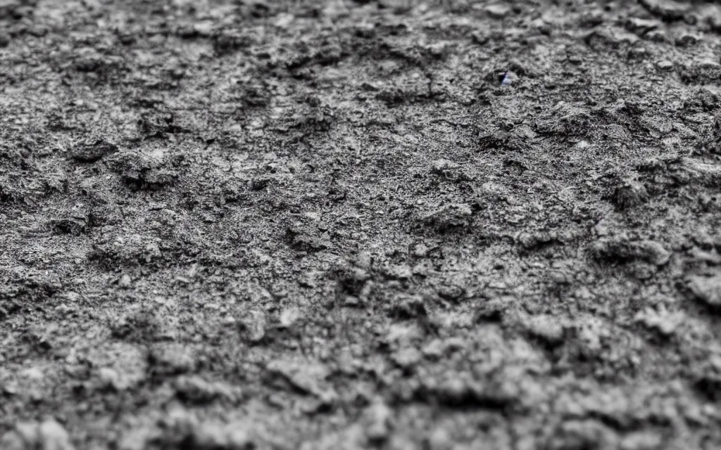 Image similar to close up of a dirt road, rock texture, high contrast cinematic lighting, ambient occlusion render, duotone, detailed