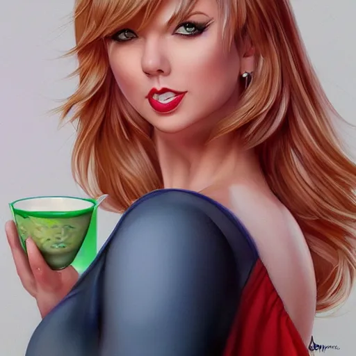 Image similar to Tayor Swift Taylor-O’s, breakfast cereal, part of a healthy breakfast, milk, high detail, tasty, by artgerm, deviantart