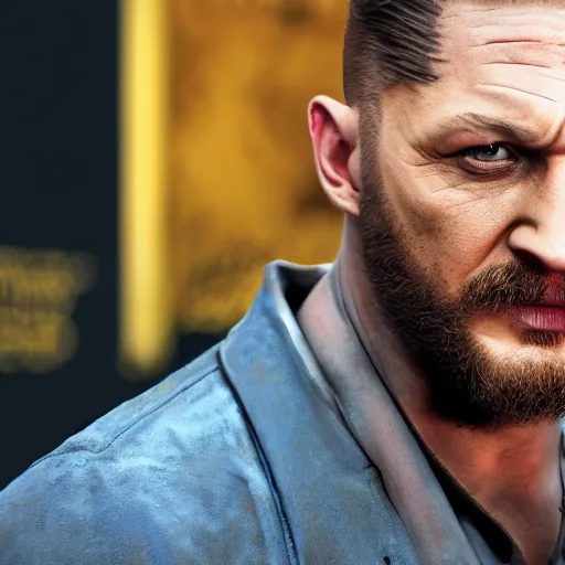 Image similar to Tom Hardy as wolverine 4K quality Photorealism