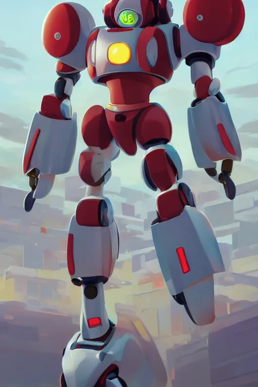 Image similar to metabots medabots medarotto medarot robot minimalist comics, behance hd by jesper ejsing, by rhads, makoto shinkai and lois van baarle, ilya kuvshinov, rossdraws global illumination ray tracing hdr radiating a glowing aura