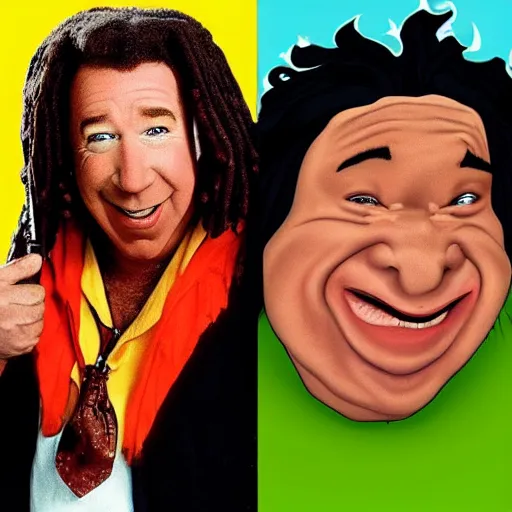 Image similar to fat tim allen as whoopi goldberg's face