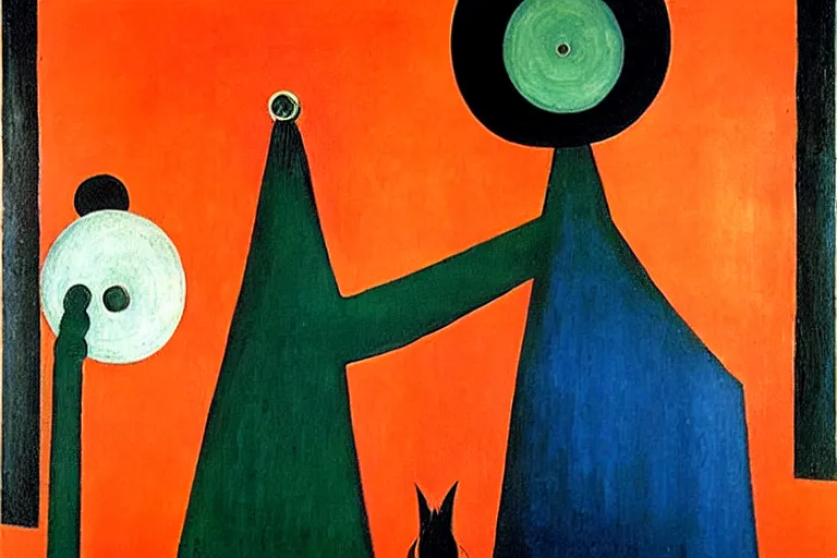 Prompt: inflation!!! money!!!!! and supply chain hurting global population, colors vermillion, orange, white, dark green, dark blue, abstract oil painting by leonora carrington, by max ernst