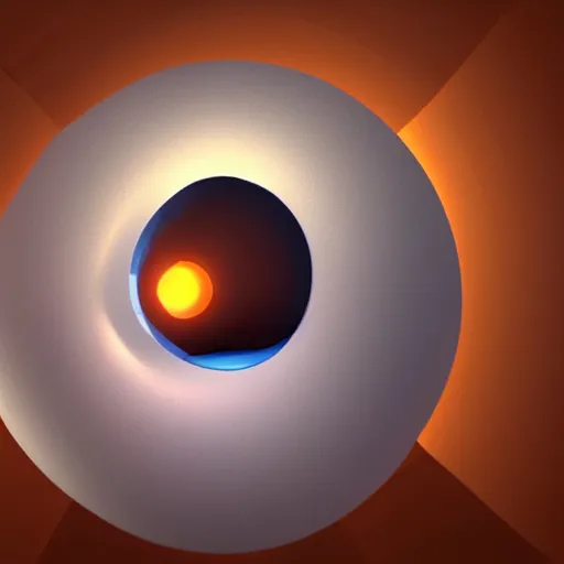 Image similar to a person looking through a circular hole directly at the camera, pixar animations. 3D