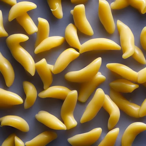 Image similar to macaroni shells and cheese, 4 k closeup, neon