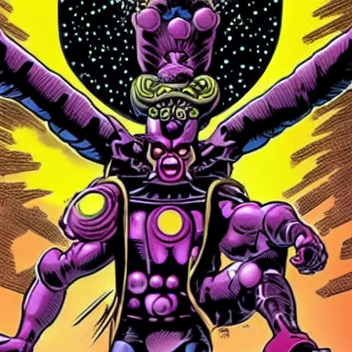 Prompt: galactus devouring earths