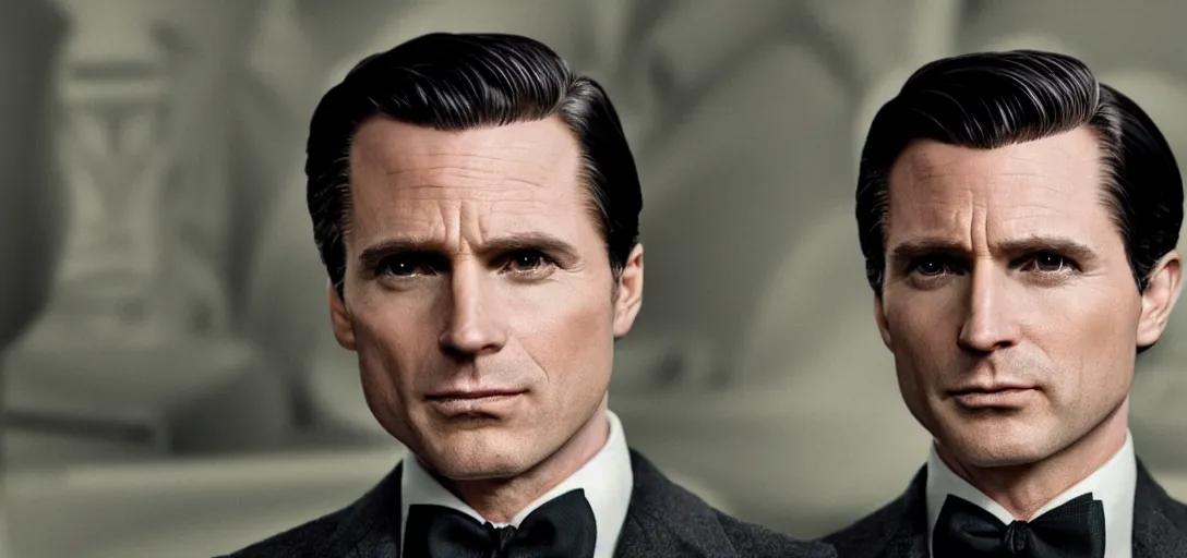 Image similar to a very high resolution image from a new movie. bruce wayne potrait. photorealistic, photography, directed by wes anderson