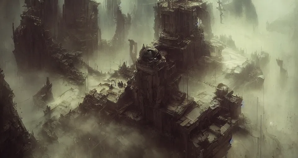 Prompt: a place where lost souls gather, melancholic, dramatic, emotional, cinematic, masterpiece by daytoner, ruan jia, beksinski, caravaggio, jakub rebelka, android jones