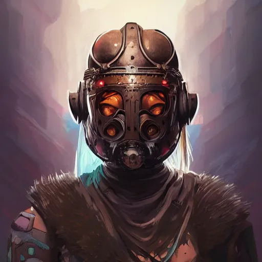 Image similar to cyberpunk viking helmet mask warrior goddess robot ninja fantasy, art gta 5 cover, official fanart behance hd artstation by jesper ejsing, by rhads, makoto shinkai and lois van baarle, ilya kuvshinov, ossdraws