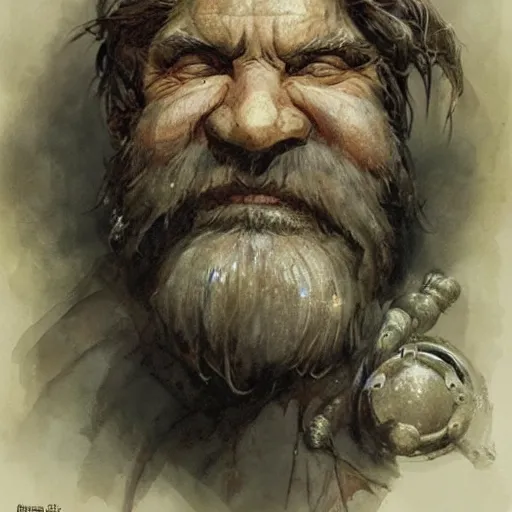 Image similar to dnd dwarf, by Jean-Baptiste Monge