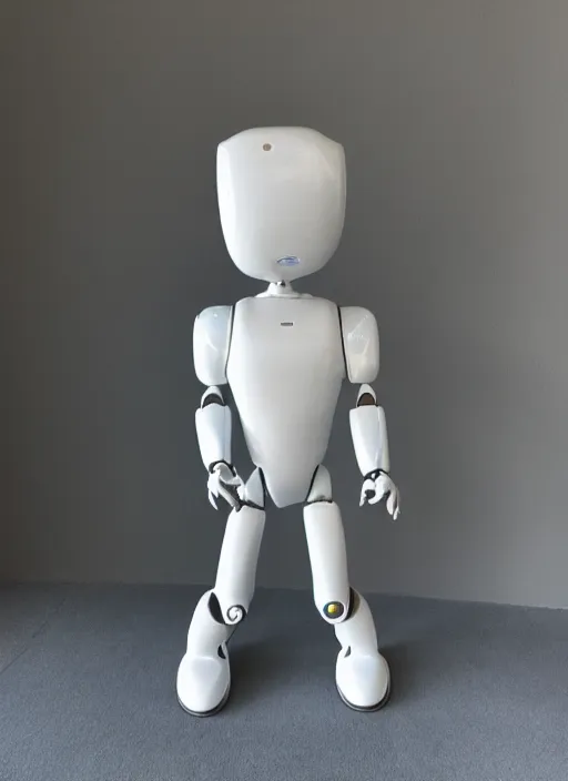 Image similar to 'futuristic white ceramic humanoid robot male'