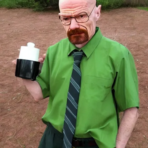 Image similar to walter white cosplaying as a catgirl