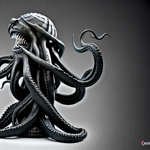 Image similar to kraken statue, 8 k