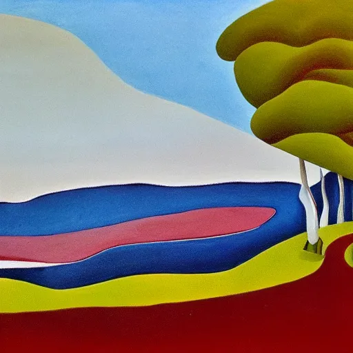 Image similar to A Landscape by Bhupen Khakhar