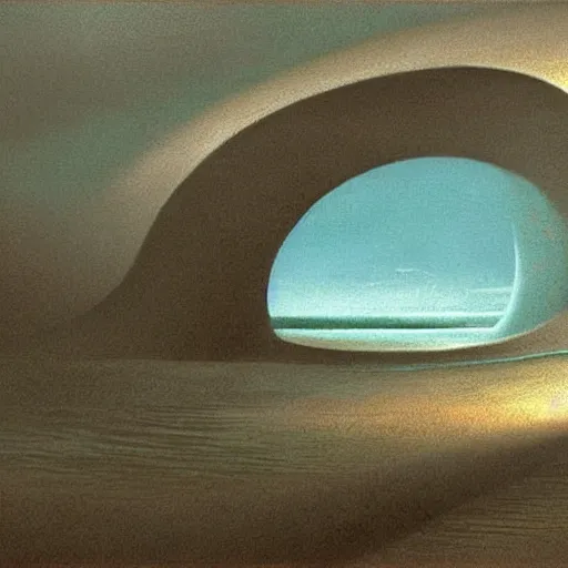 Image similar to scene from a dream. ocean. digital artwork by vincent bons, michael whelan, remedios varo and gerardo dottori. grainy and rough. interesting pastel colour palette. beautiful light. oil and water colour based on high quality render.