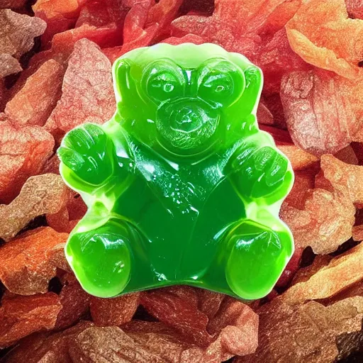 Image similar to Gollum as a Haribo Gummy bear