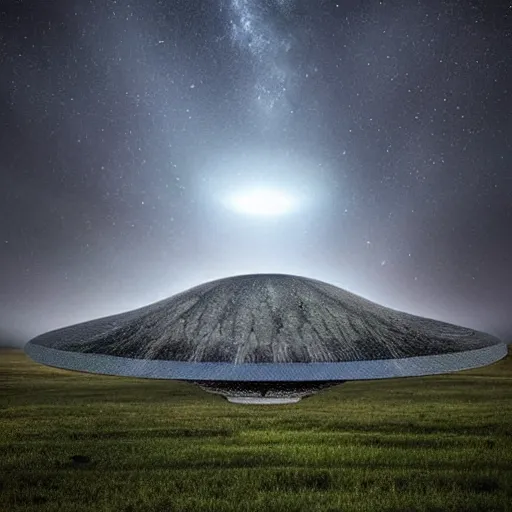 Image similar to huge mysterious ufo ignoring the laws of physics over a natural scene. otherwordly material. entries in the 2 0 2 0 sony world photography awards.