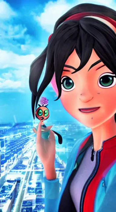 Image similar to Marinette from Miraculous ladybug