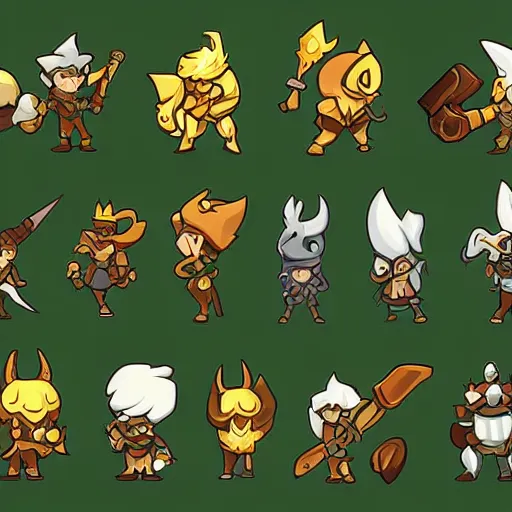 Prompt: A dofus online game assets spritesheet by blizzard, magic spells and weapons, vector art, very detailed