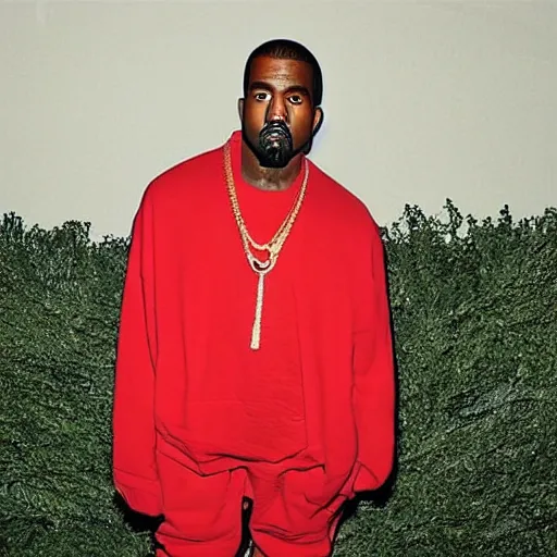 Prompt: kanye west replicating the ballads 1 cover art