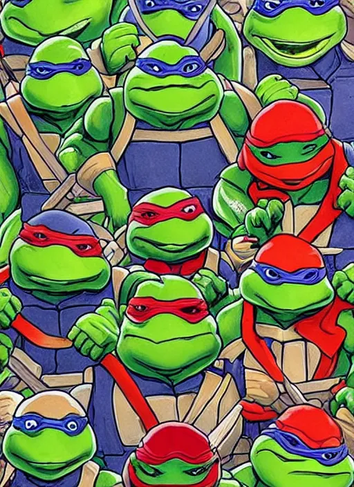 Image similar to toddler mutant ninja turtles