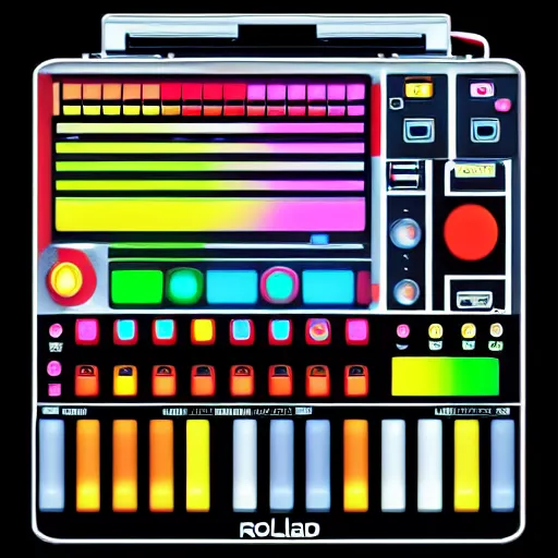 Image similar to Roland-808 sticker, art station