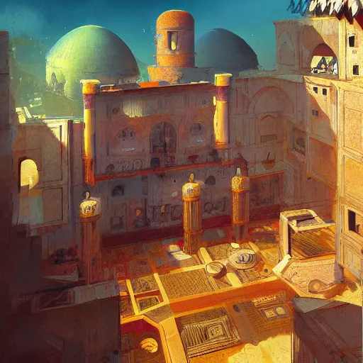 Prompt: Fez by Marc Simonetti