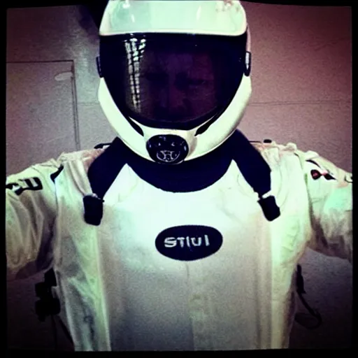 Image similar to “The Stig”