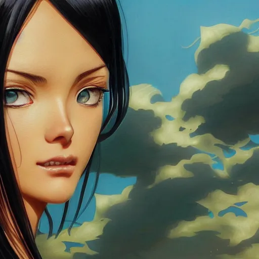 highly detailed vfx portrait of nico robin by eiichiro