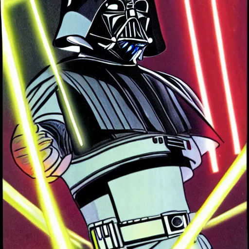 Image similar to Darth Vader with the Infinity Gauntlet