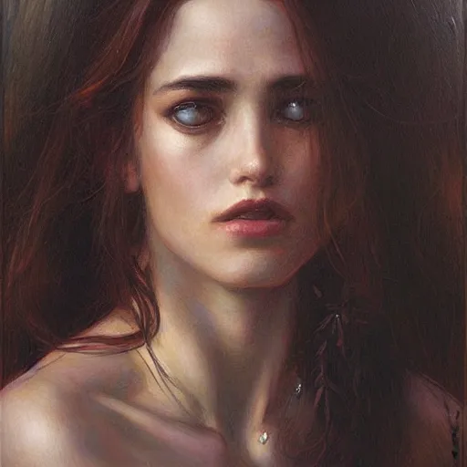 Prompt: a painting in the style of donato giancola, and in the style of tom bagshaw, and in the style of john william waterhouse. smooth, sharp focus, semi - realism.