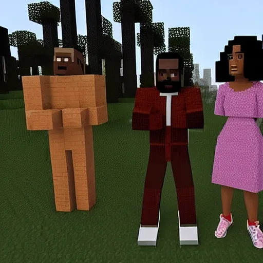 get out ( 2 0 1 7 ) in minecraft, jordan peele, Stable Diffusion