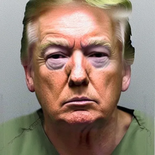 Prompt: prison mugshot of donald trump