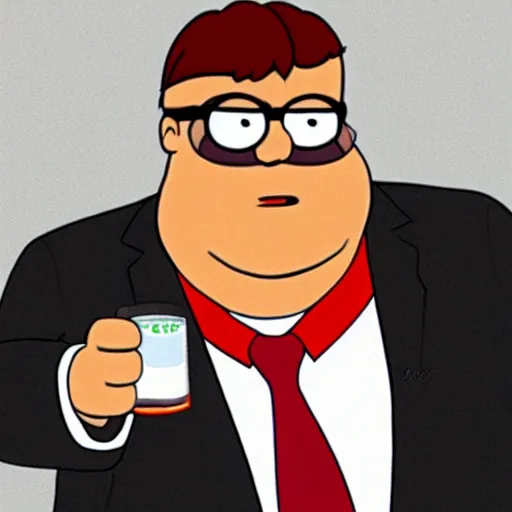 Prompt: peter griffin in the sopranos, photo realistic